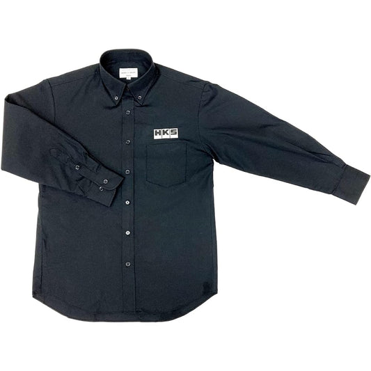 HKS Button Down Shirt Color: Black Size: LL BUTTON DOWN SHIRT BLACK/LL 51007-AK423