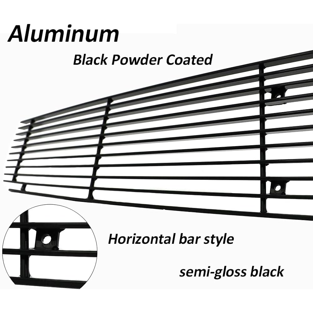 2 front grill inserts aluminum