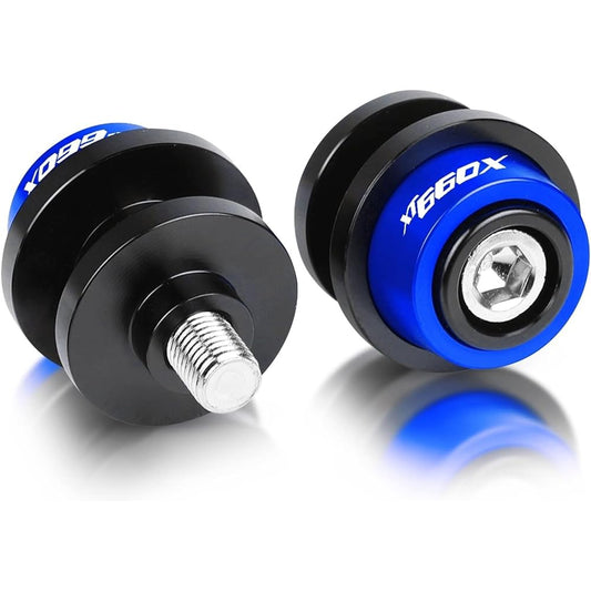 DEMUR Motorcycle Swingarm Slider Spool 6mm Stand Screw CNC Aluminum Accessories Yamaha XT660X XT660X 2004-2020 2019 2018 Swingarm Slider Spool (Size : Blue)