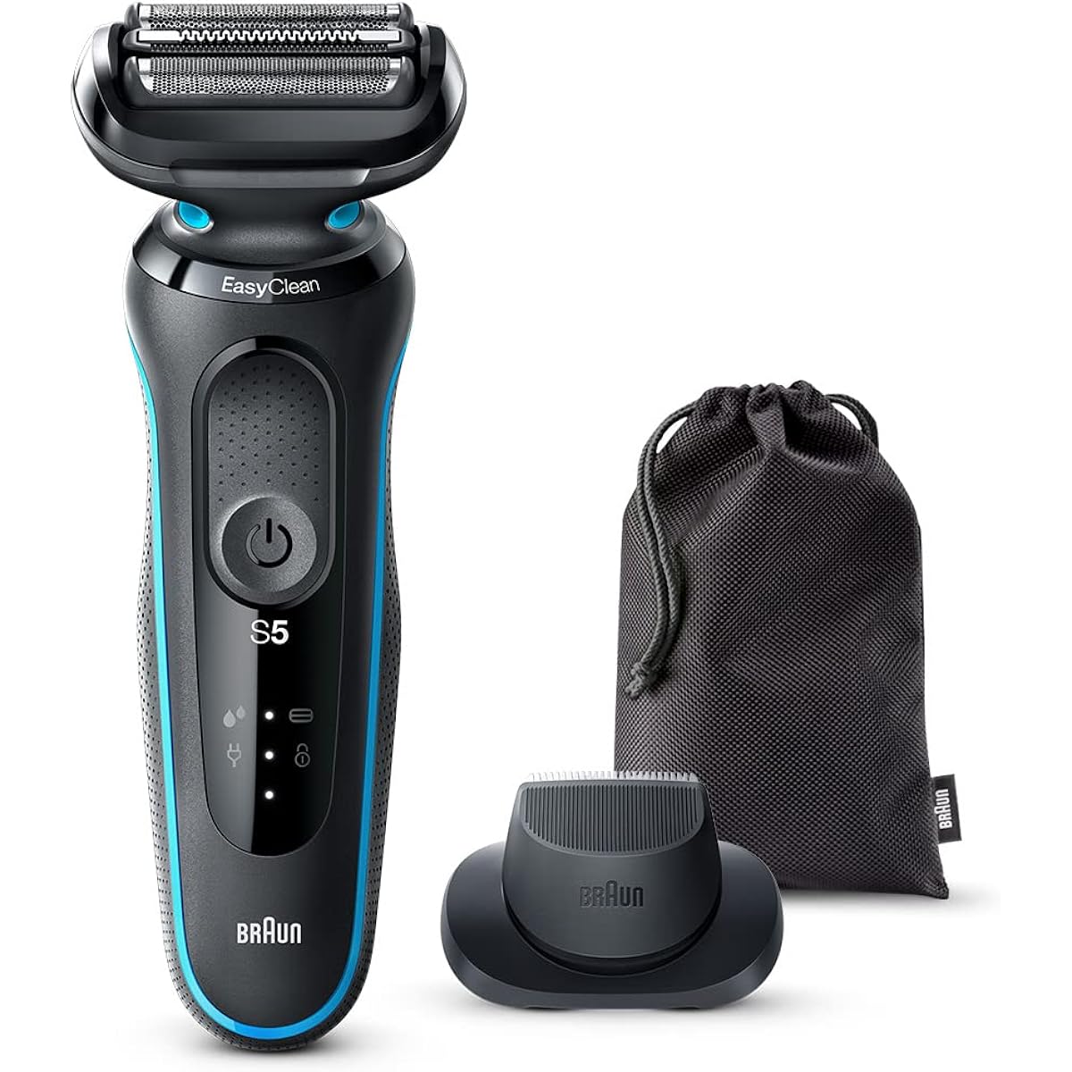 Braun Series 5 51-M1200s-V Electric Shaver Kiwazori Trimmer Waterproof Design Rechargeable Cordless Deep Catch Net Blade Mint