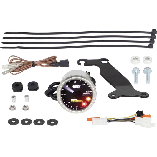 Special parts Takegawa φ48 small DN tachometer 12500rpm with rev indicator CT125(JA55) 05-05-0079 Stainless steel/black