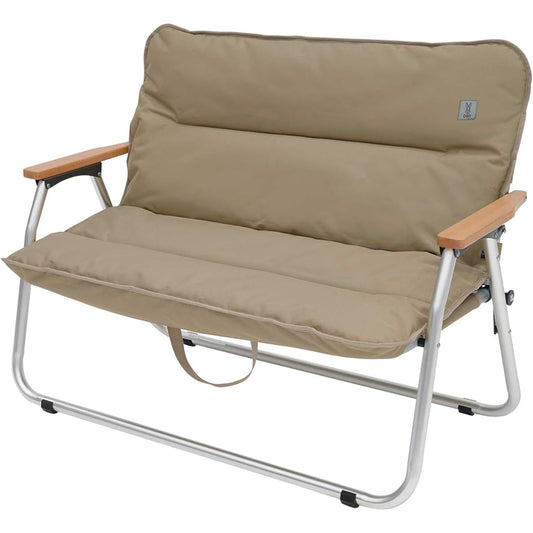 DOD Good Luck Sofa 2-seater folding chair that can be used as a shelf in the car [Made of aluminum alloy]