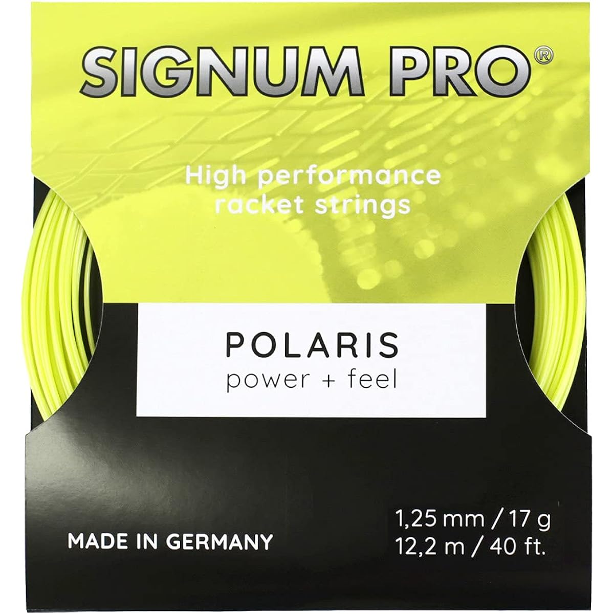 SIGNUM PRO SIGNUM PRO Tennis Gut Single tension Polaris (POLARIS) 125 Passion Yellow POLARIS125