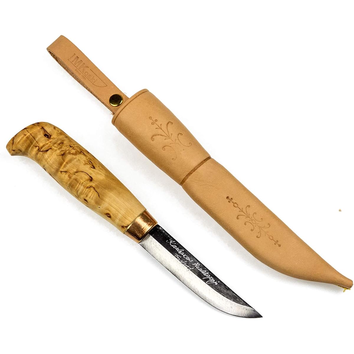 Nordic Scandinavian Outdoor Knife Kauhabampukopaya Visa95#106 Natural 03-01-paja-0003