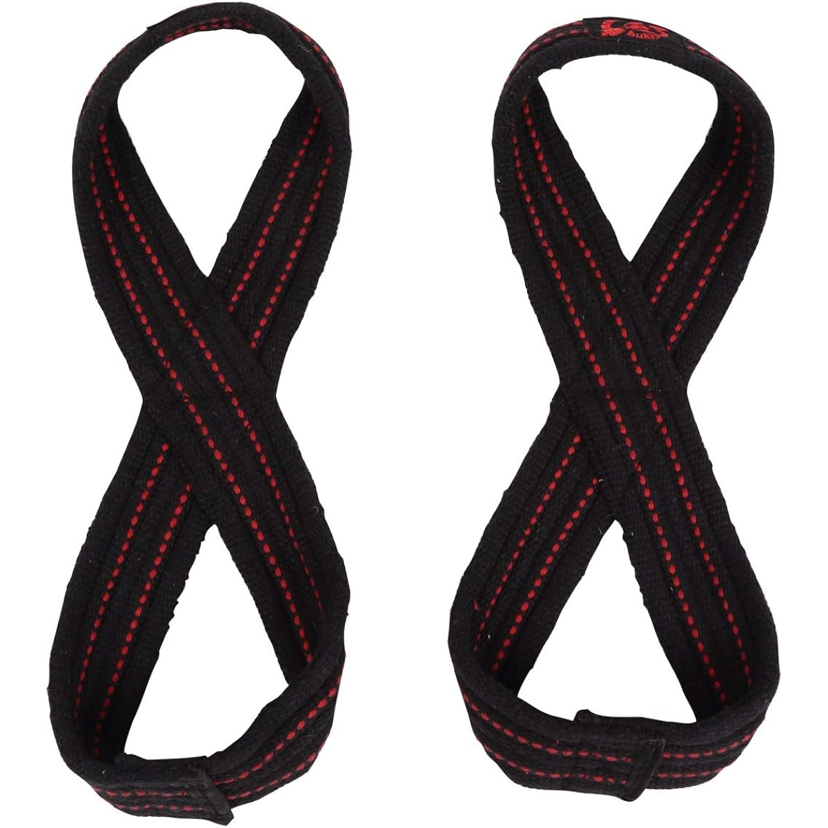 Oni Eight Strap Left and Right Set Strong Wrist Strap Black Red Men's Women's Muscle Training Fitness Barbell Dumbbell