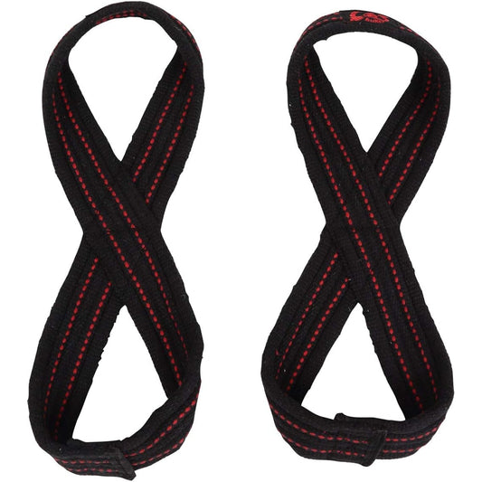 Oni Eight Strap Left and Right Set Strong Wrist Strap Black Red Men's Women's Muscle Training Fitness Barbell Dumbbell