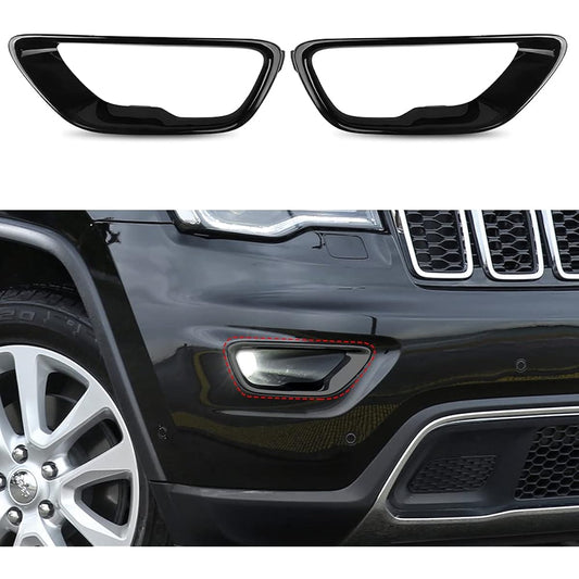 SPORTULI Front Fog Cover Fog Land Trim Replacement 2017-2021 Jeep Grand Cherokee (2017-2021)