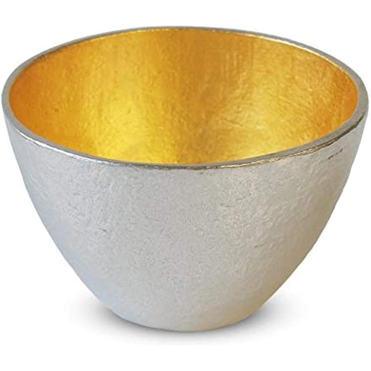 Nousaku Guinomi Gold Leaf Made in Japan H4.3cm φ6.2cm Approximately 60cc 100% Tin Case 511270/Sake Cup Sake Cup