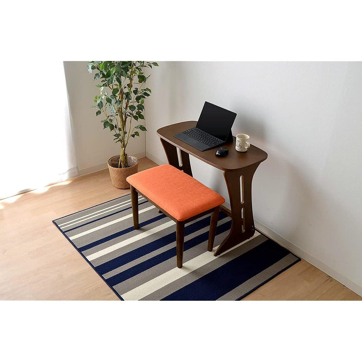 Ikehiko Desk Chair Set Cookie Brown Orange Single Person Personal #9833969