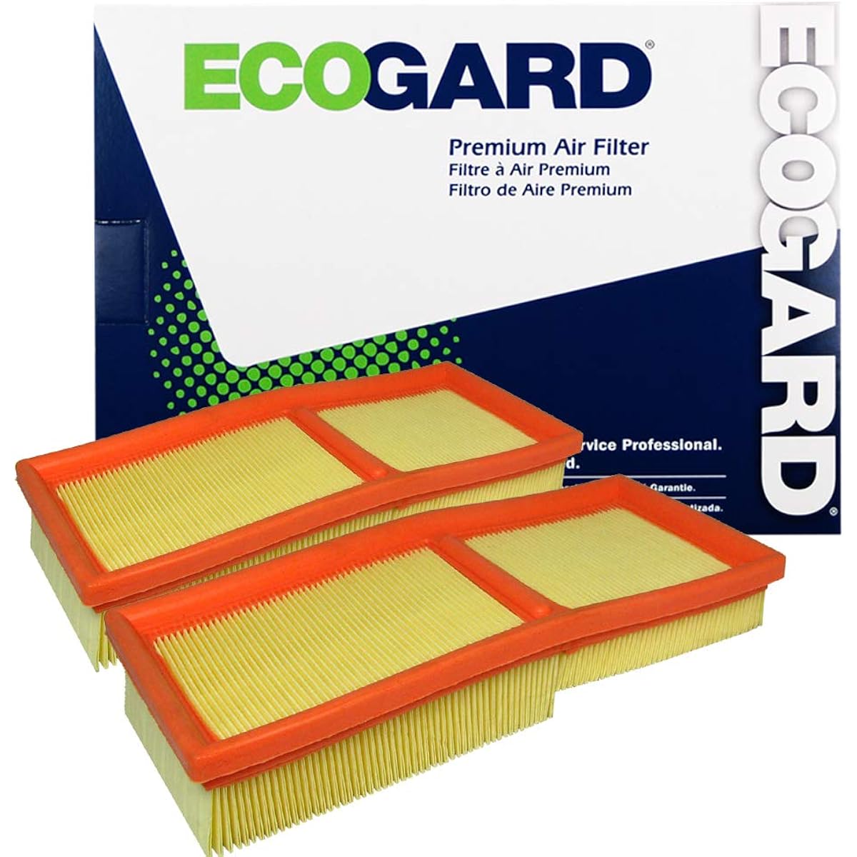 ECOGARD XA5443 Premium Engine Air Filter (Set of 2) Crysla Cross Fire 3.2L 2004-2008 | Mercedes-Benz SLK320 3.2L 2001-2004