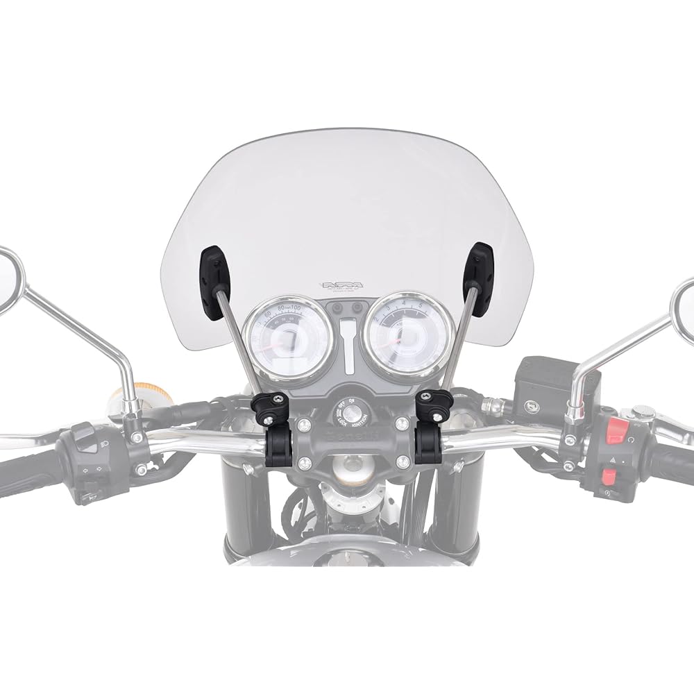 MRA Screen Set Custom Clear φ22.2/25.4 with General Bar Hand Mount Kit SET-NMK-MCU-C