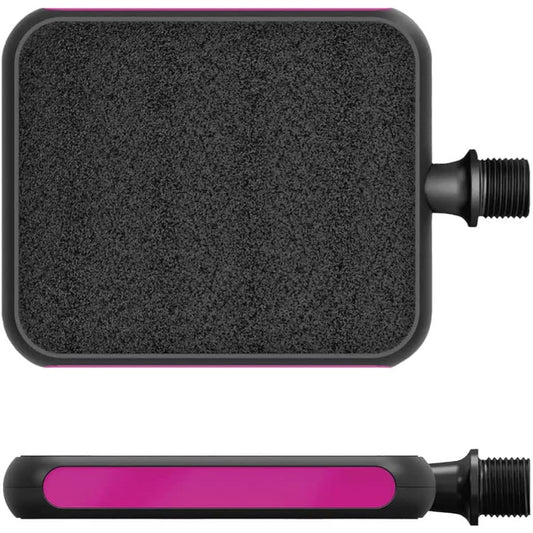 MOTO PEDAL MOTO PEDAL Moto Pedal No Pin Flat Pedal REFLEX PEDAL Reflex Pedal Pink Reflective Reinforced Plastic Body Will Not Damage Shoes Anti-Slip Deck Tape