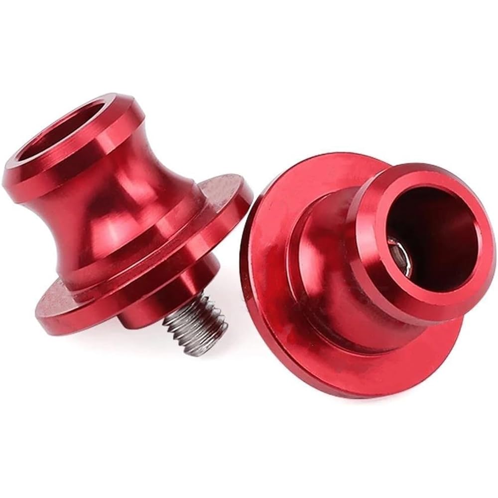 Stand Screw Slider Motorcycle CNC 8mm Rocker Arm Spool Slider Bracket Adjuster Adjuster Slider Perfect for Suzuki SV650N 1999-2012. (Color: Red)