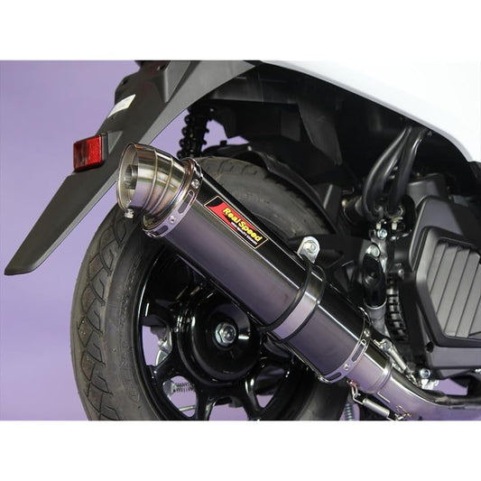 Realspeed Yamaha JOG (2BH-AY01) Blade Stainless Steel Muffler Black Color RSP-BLA-215