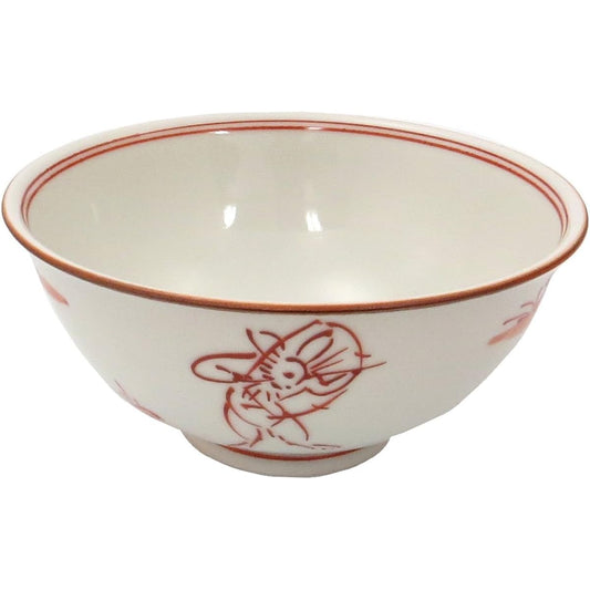 Kyo-yaki Kiyomizu-yaki Iwakagama Chazuke Small Takazanji (Red) B4-10 Small