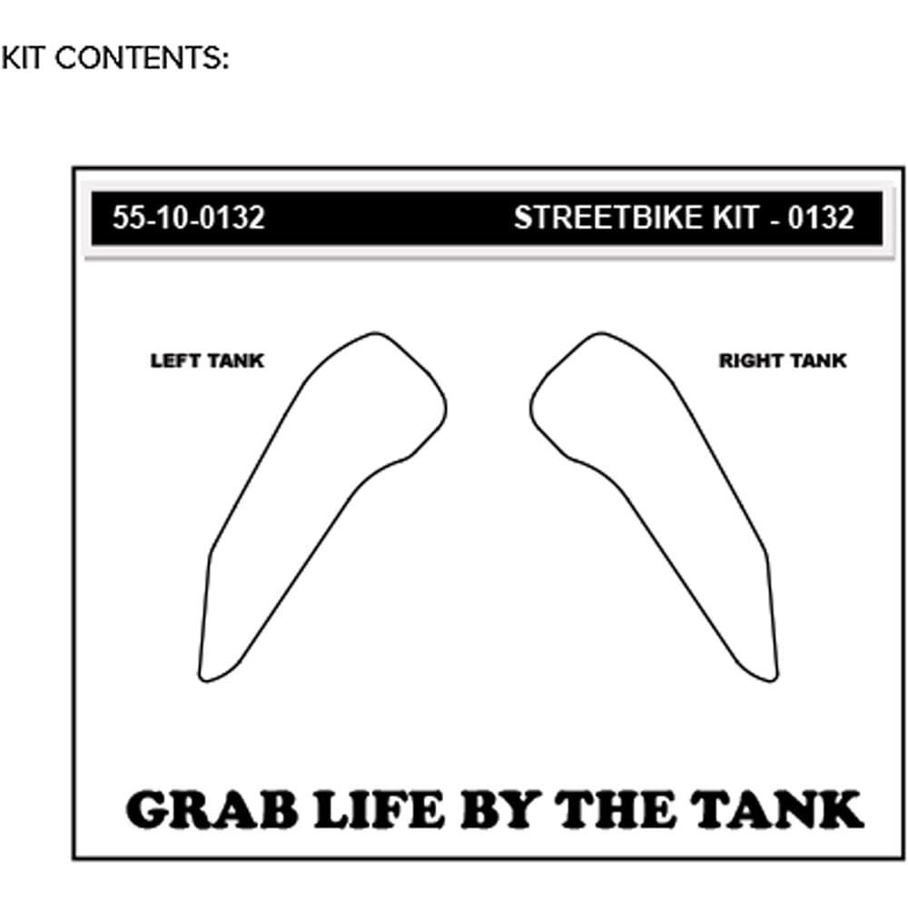 STOMPGRIP Traction Pad Tank Kit VOLCANO Black CRF1000L Africa Twin(16) 55-10-0132B