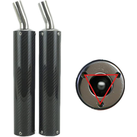 SC22 Carbon Silencer 2-Stroke External Chamber Replacement Triangle Mounting Part ▼ 2 Pieces