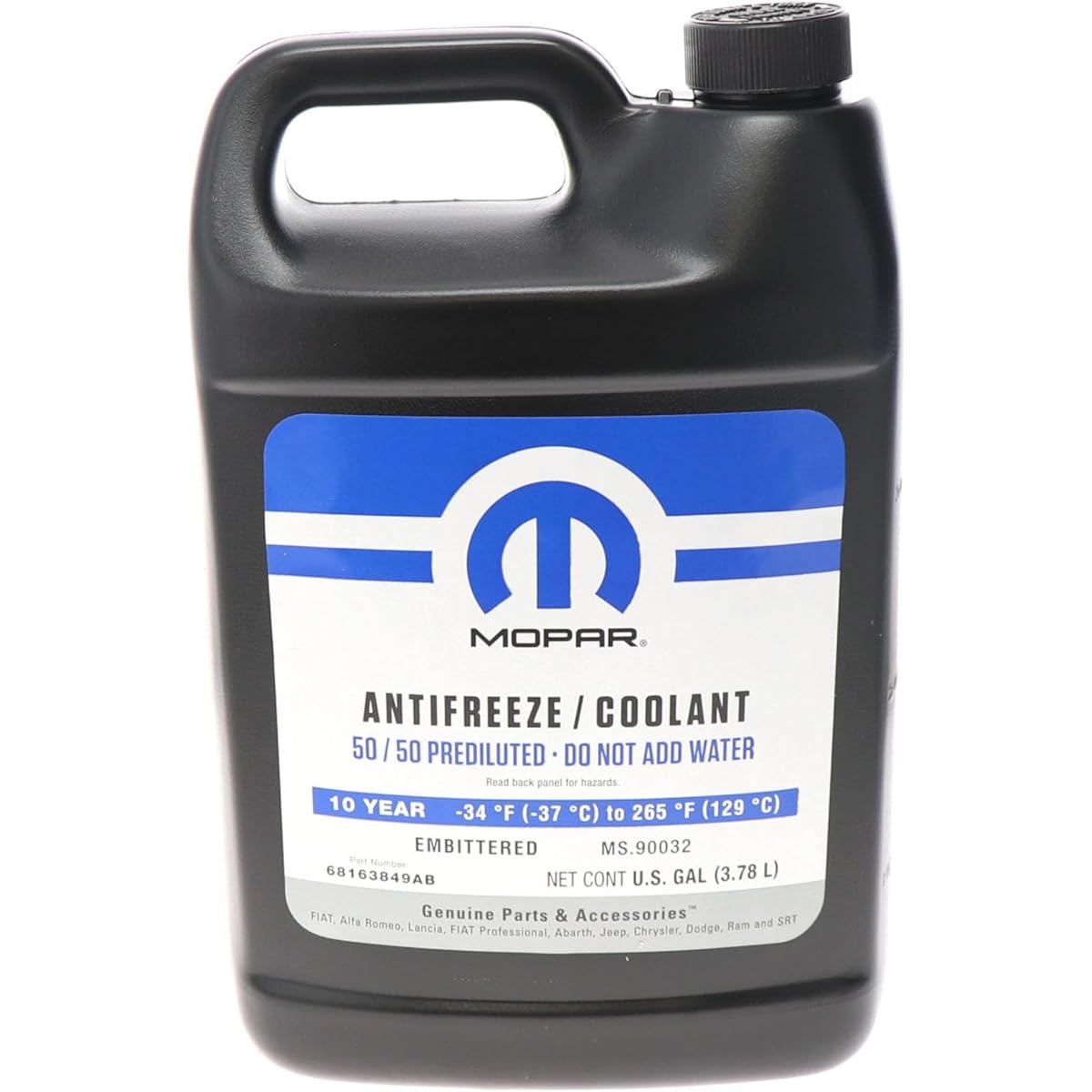 MOPAR 10/150,000 Mile Coolant 50/50 Premix