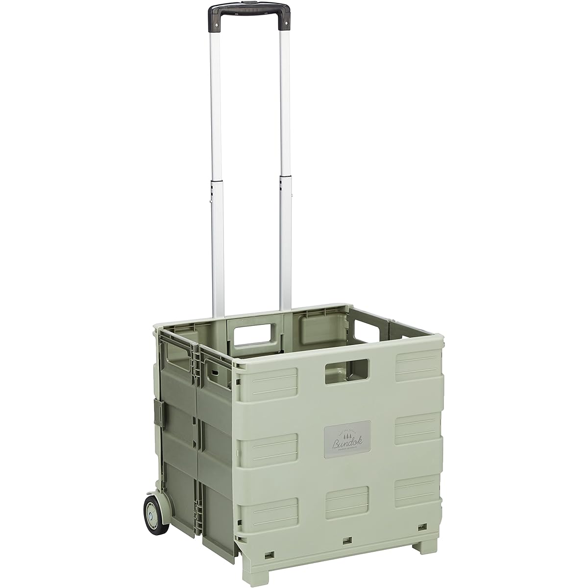 BUNDOK Box Carry Cart BD-318 <Beige/Khaki/Black x Green> Foldable Load Capacity 30kg