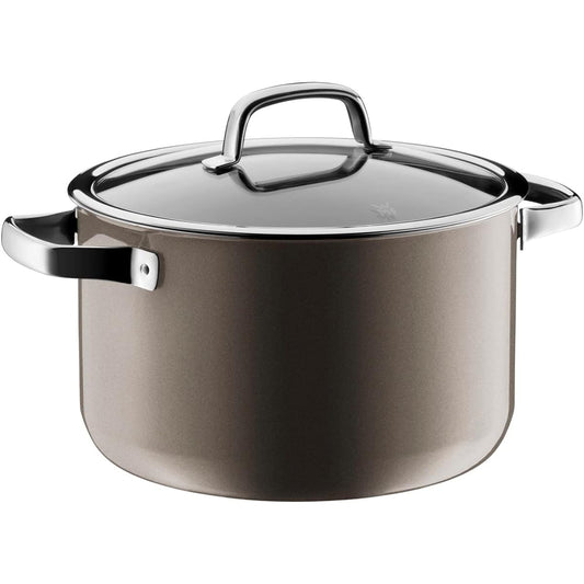 WMF Fusion Tech High Casserole 24cm DR (Dark Brass) IH Gas Fire Compatible Waterless Pot W0514475290