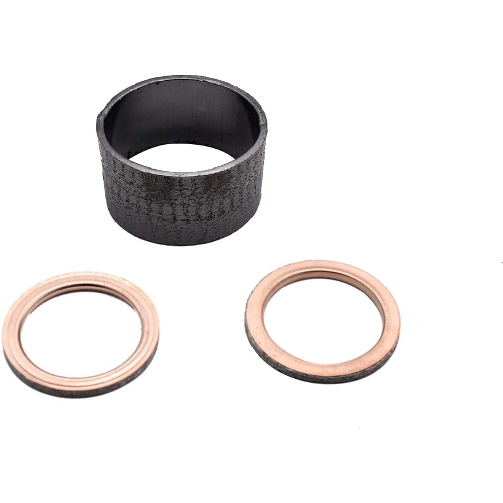 TAKPART Exhaust Pipe Muffler Gasket Compatible with Yamaha Rhino 660 YXR660F 4X4 2004-2007