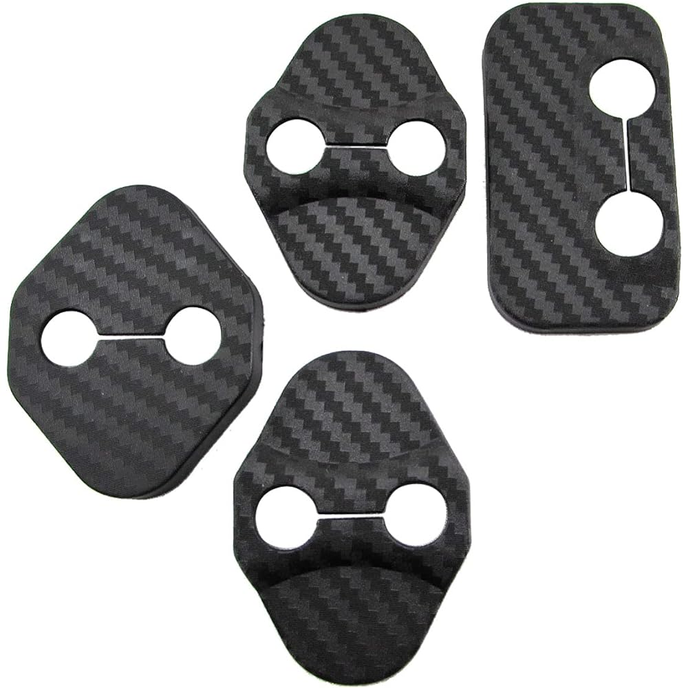 BRIGHTZ Tanto LA650S LA660S Carbon Style Door Striker Cover 4PC [STRIKER-011] LA650 LA660 A650 A660 650 660