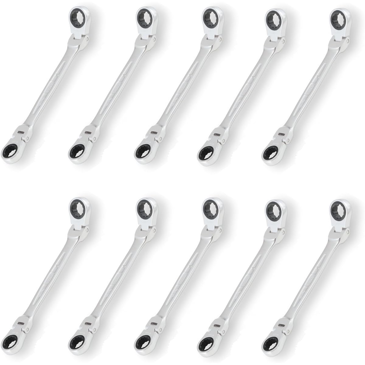 TONE Double Head Ratchet Box Wrench RMFW-1317-10S Width across flats 13 x 17mm 10 pieces