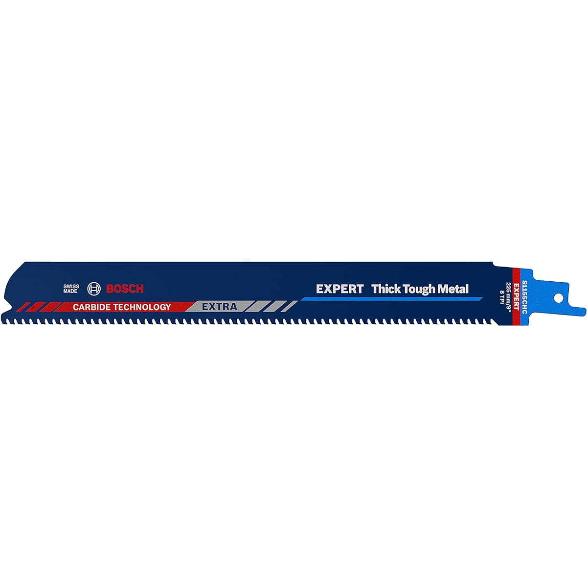 Bosch Professional 3x EXPERT ‘Thick Tough Metal’ S 1155 CHC Saver Saw Blade (thick metal, stainless steel tube, cast iron, total length 225 mm, saber saw accessories)