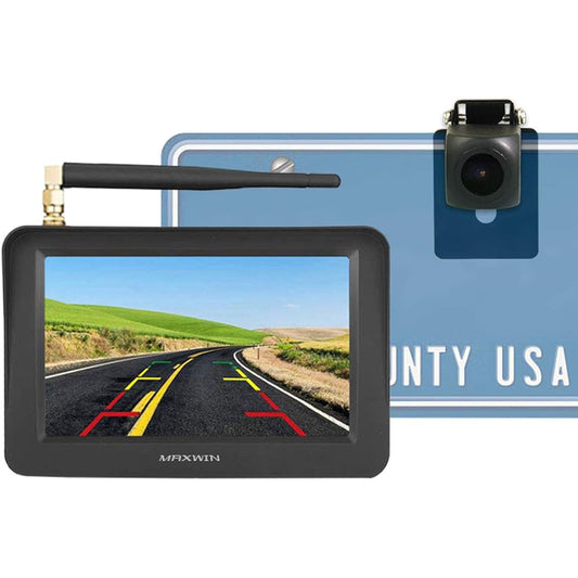 Back camera back monitor set wireless 5 inch monitor noise prevention guideline display 12V 24V WTK-A001