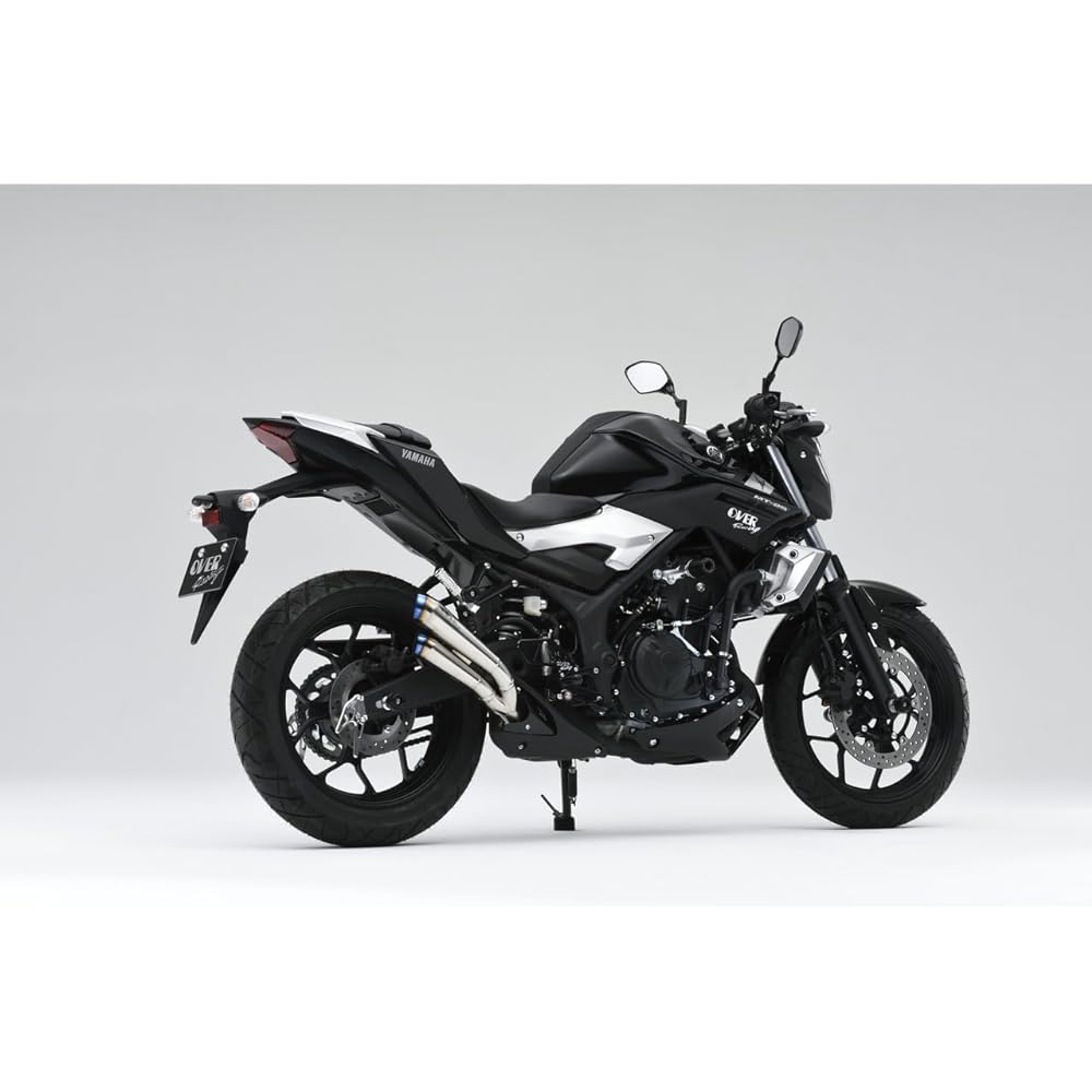 OVERRACING Twin Titanium Megaphone Slip-on Muffler Titanium Silencer YZF-R25 JBK-RG10J 17-35-02