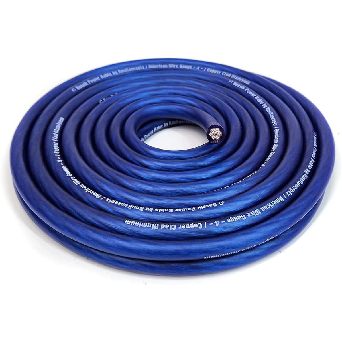 KNUKONCEPTZ BASSIK 4 Gauge Black Power/Earth Line Cable 25 FEET BK-PWR4BL-25