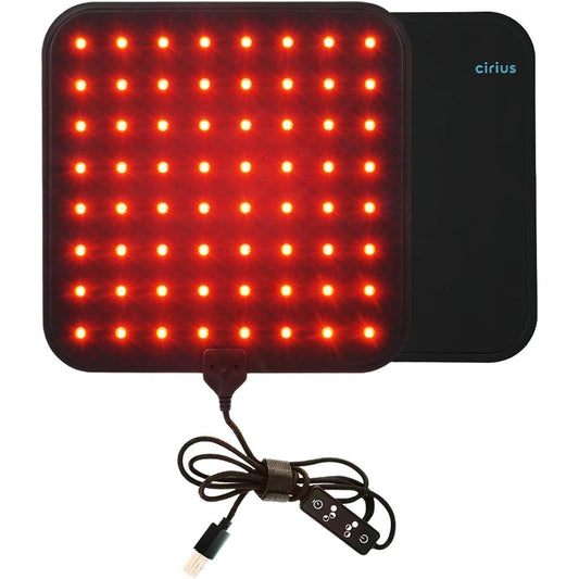 Cirius Near Infrared LED Pad, Lightweight, Thin, Heater, USB Type, Waterproof, 2.5mm, 3 Level Temperature, Timer Function, Sedentary Work, Thermal Care, Office Work, Driving, Autumn/Winter, Heating, Home Use, Serious, Waist, Legs
