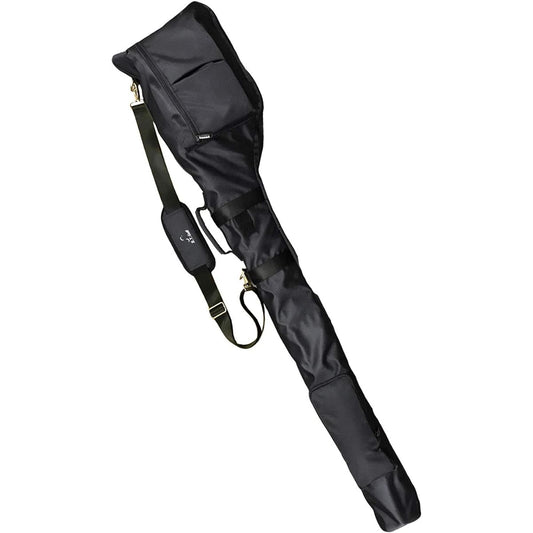 [Uses high-strength 1680D polyester, No. 1 in durability] S.T.Golf golf club case golf bag, 2 pockets, uses 1680D polyester fabric that is resistant to scuffs and scratches, large capacity, holds up to 8 clubs, for practice, folding, waterproof, unreleas