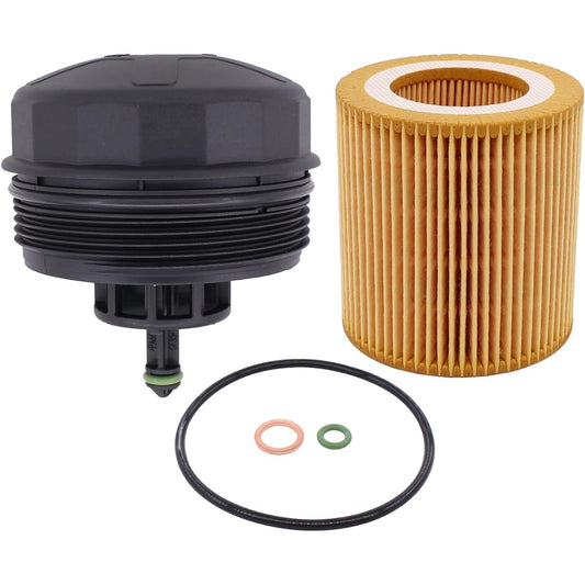 NEWYALL Oil Filter Housing Cover Cap Includes Oil Filter