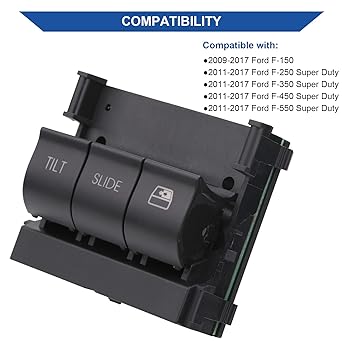 OBAEE Overhead Console Sunroof Switch Sliding Window Control Ford F150 F250 F350 F550 F550 SUPER DUTY 2009 2010 2010 2015 2016 2016 OEM 9L3 Replacement Z15B6 Z1D91