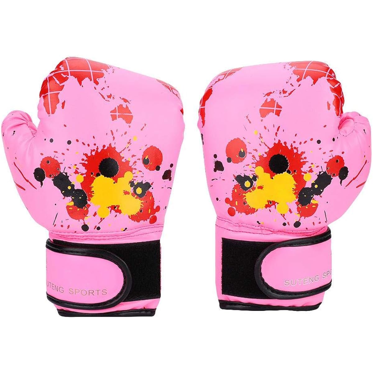 Kids Boxing Practice Punching Bag, Quality PU Leather, Children's Gloves, Durable, Wear-resistant, Breathable, Suitable for 2-11 Years Old, Kick Training, 3 Colors, Pink