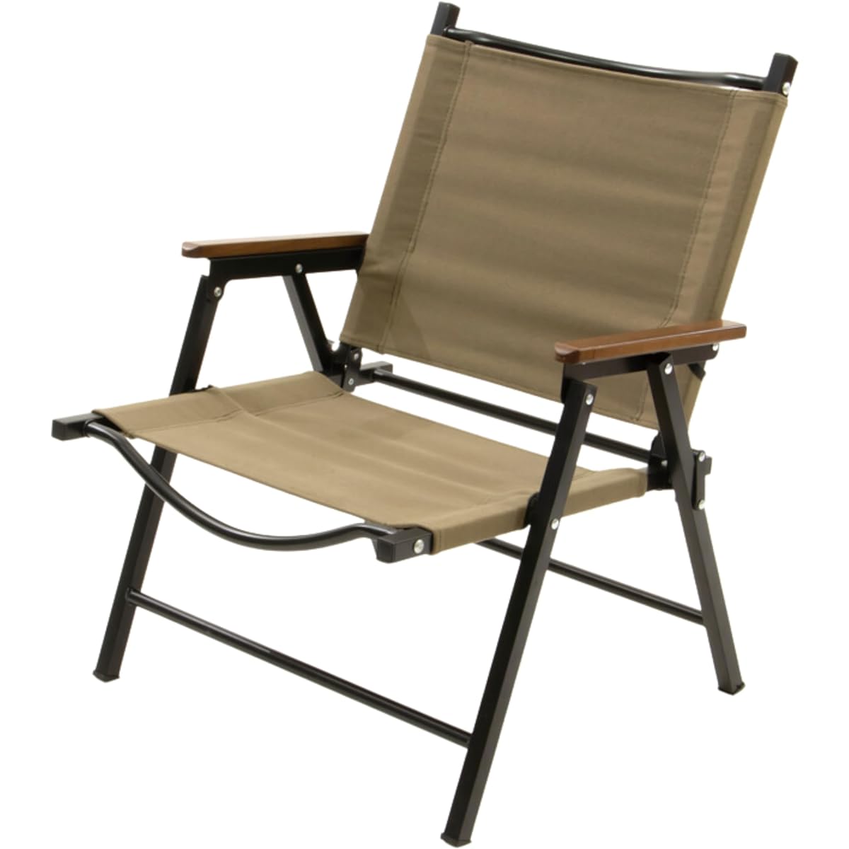Takeda Corporation [Leisure/Outdoor/Chair] Black 53.5×53.5×70cm Steel Low Chair SLC22-54BK