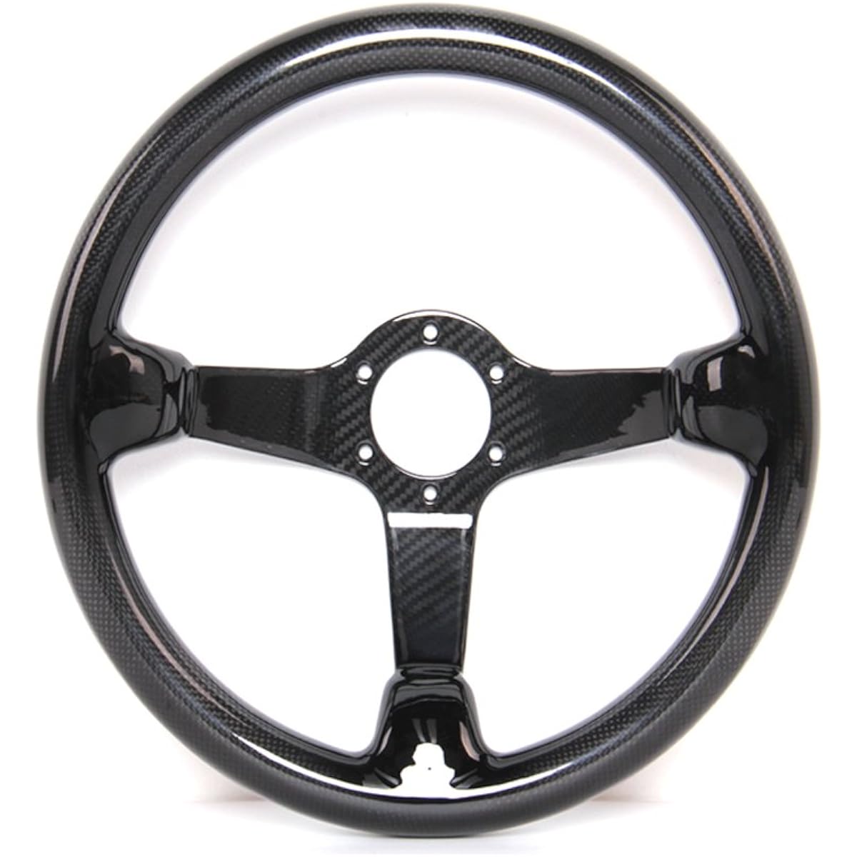 HIWOWSPORT Carbon Fiber Racing Quick Release Handle Cover Diameter 14 inch 350mm Bolt 6