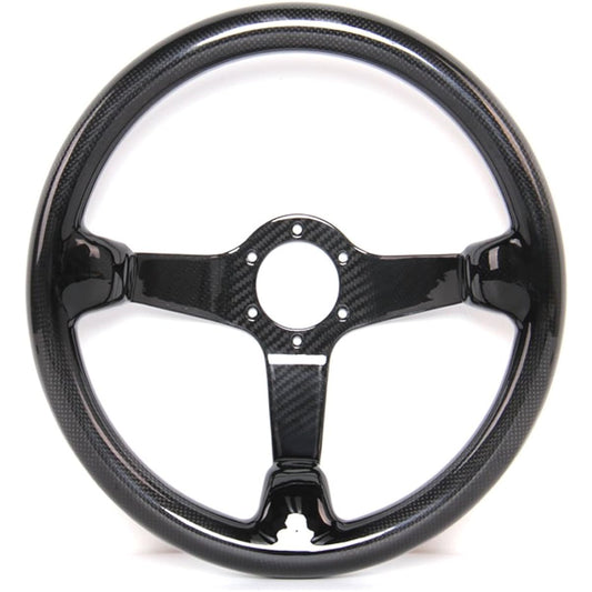 HIWOWSPORT Carbon Fiber Racing Quick Release Handle Cover Diameter 14 inch 350mm Bolt 6