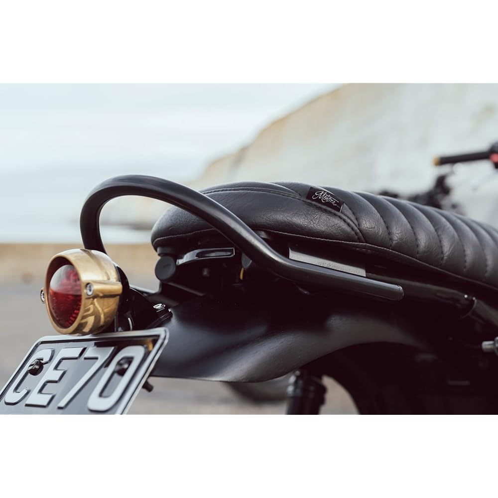 Motone Grab Bar Street Twin Street Scrambler T100 T120 Stainless Steel Black MCB021