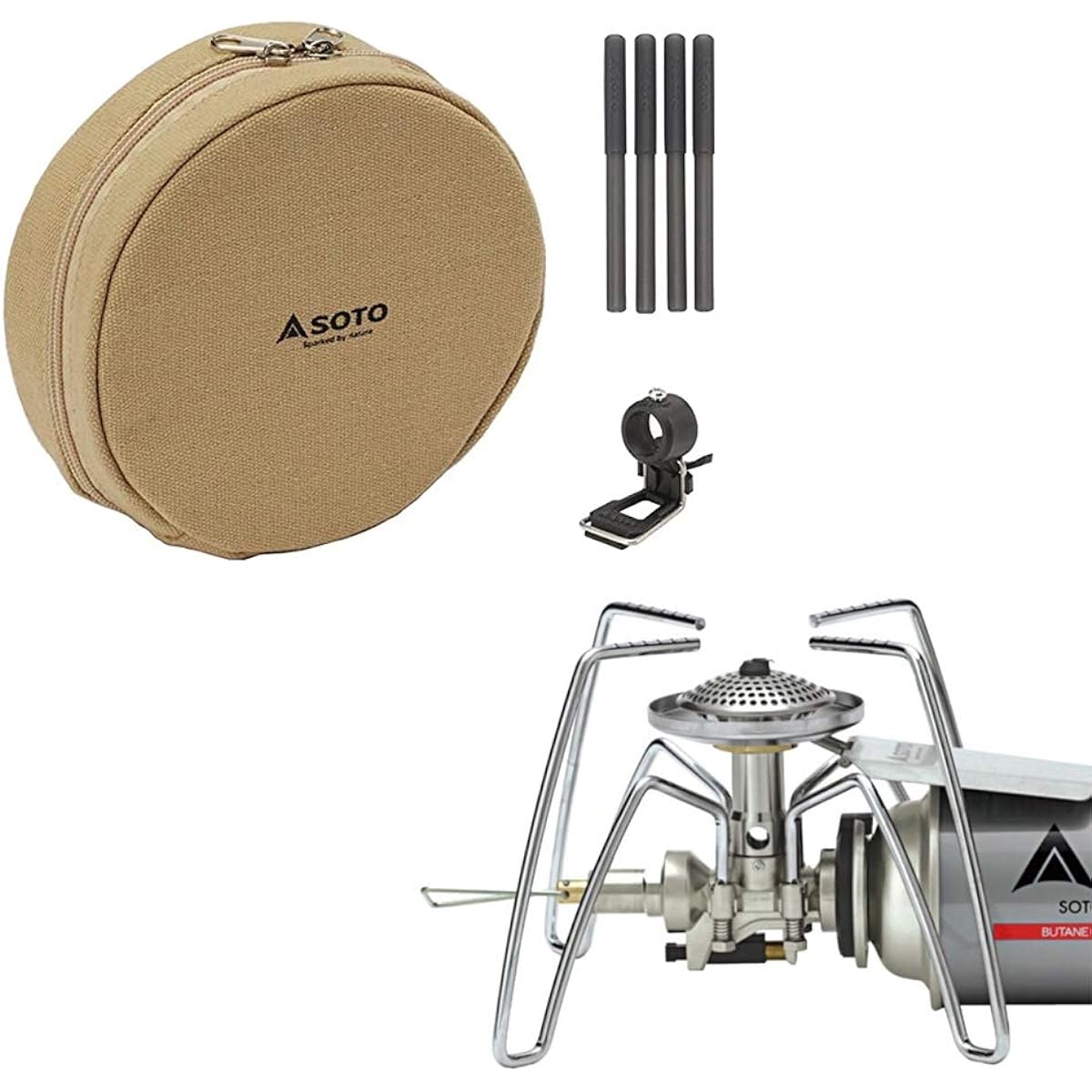 SOTO Regulator Stove ST-310 + Dedicated Assist Set ST-3104CS
