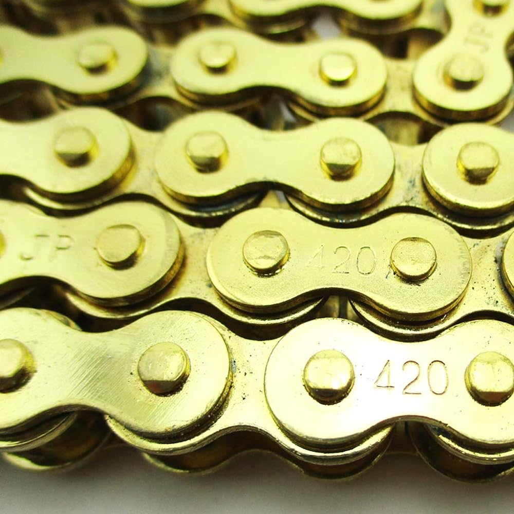 TC-MOTOR Gold 420 Chain 104 Links made in China