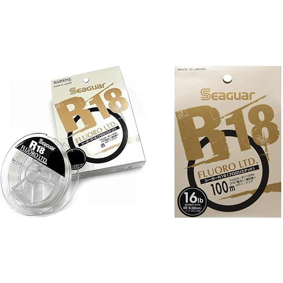 KUREHA Line Seaguar R-18 Fluoro Limited 100m 12lb