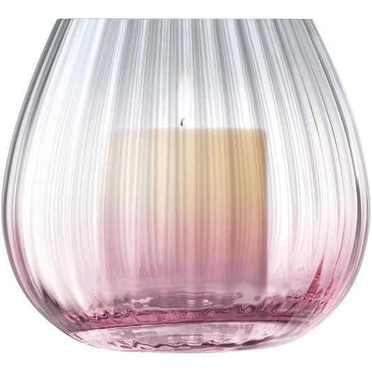 LSA DUSK LANTERN VASE P/G H13cm