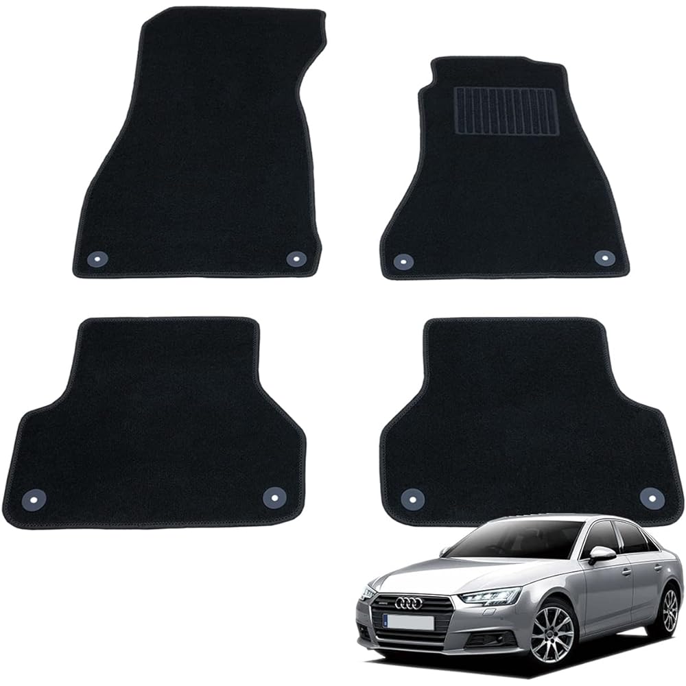 Fenice Car Mat Floor Mat Domestic Production (Audi A4 B9 8W) For Right Hand Drive Black Non-Slip Shape Resistant to Slip Car Mat (Car Parts Specialty Store)