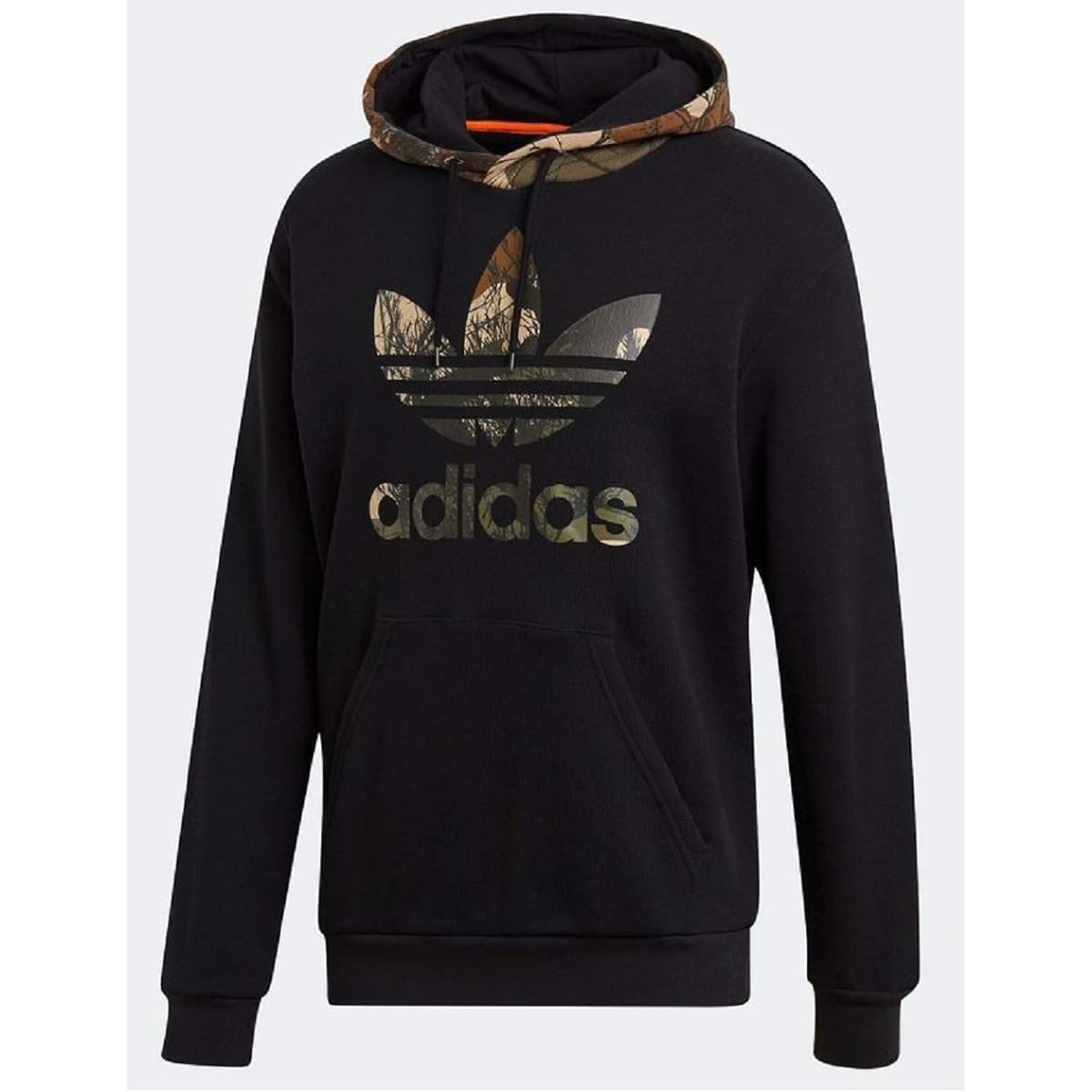 adidas Adidas Originals CAMO TREFOIL HOODIE Camouflage Pattern Trefoil Hoodie Sweat Parka
