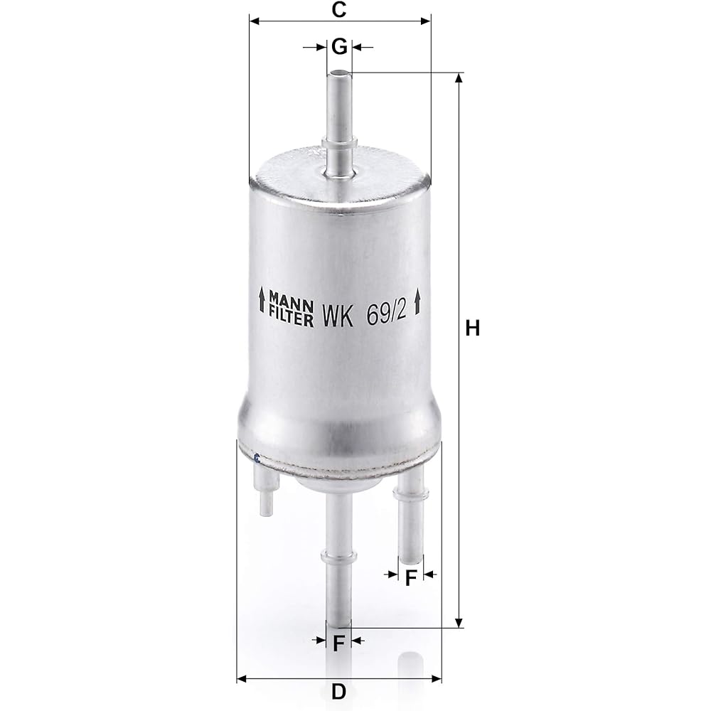 MANN Fuel Element Model Number: WK69/2 WK69/2