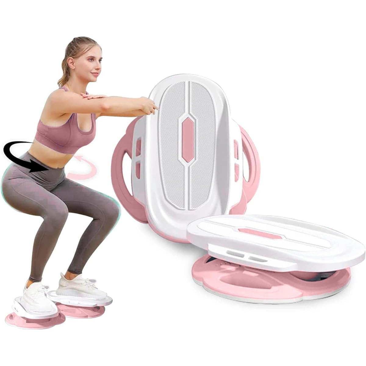 Twist Board, TIZYFF Twist Board Balance Noiseless Board Waist Arm Leg Hip Exercise Fitness For Indoor/Outdoor