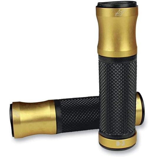 DRIVEN RACING D3 GD/BK Gold/Black D3 Aluminum Tech Grip