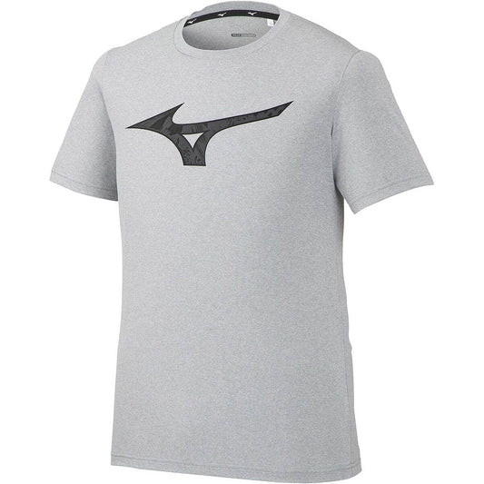 [Mizuno] Training Wear, Graphic T-Shirt, BIG Logo, Sweat Absorbent, Quick Drying, Linked to Model Worn by Athletes, 32MA0514